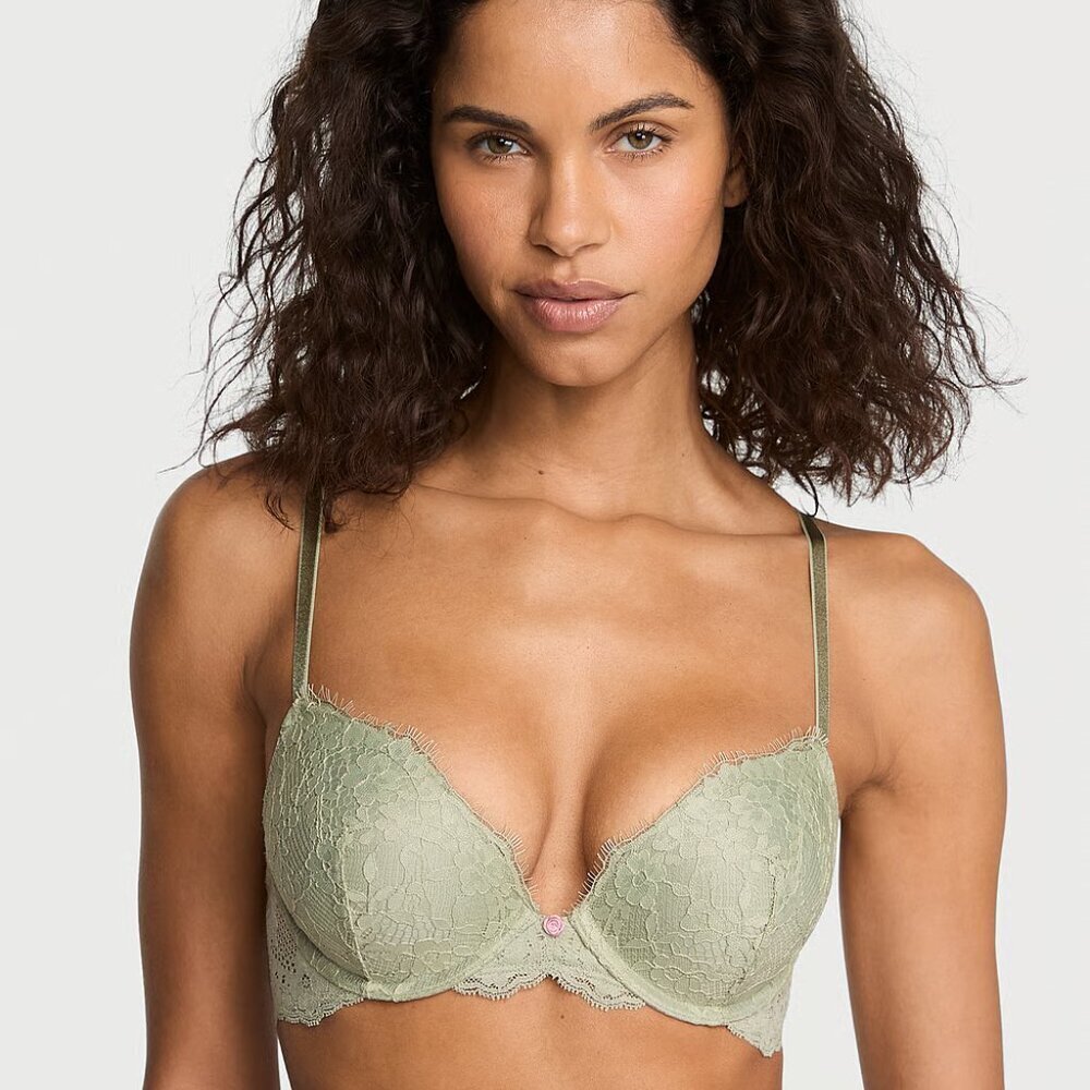 Victoria's Secret Dream Angels Pink  lace push-up bra 36DD - Picture 5 of 5
